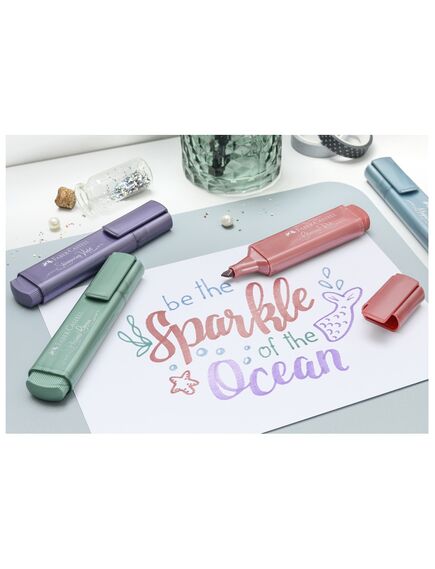 Textmarker FABER-CASTELL 1546 Metallic, verde, Culoare: Verde-[3]