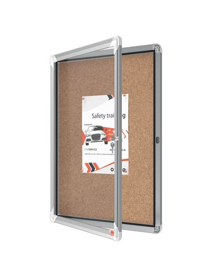 Avizier pluta pentru interior, 4 x A4, rama metalica, NOBO-[2]