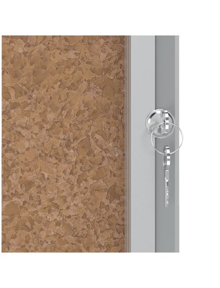 Avizier pluta pentru interior, 4 x A4, rama metalica, NOBO-[4]