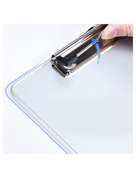 Clipboard A4, simplu, metal, cu rigla, DELI-[3]