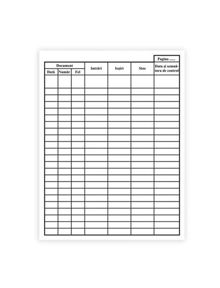 Fisa de magazie A5, 100 bucati/set-[2]