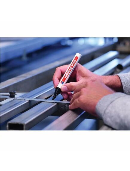 Marker cu vopsea, varf 2-4 mm, albastru, EDDING 750, Culoare: Albastru-[2]