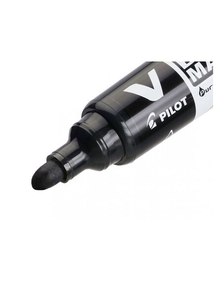 Marker tabla reincarcabil, varf rotund, negru, Vboard PILOT, Culoare: Negru-[2]