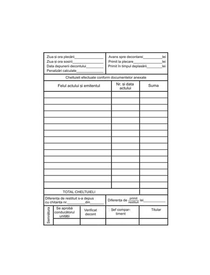 Ordin de deplasare A5, 100 file, 3 buc/set-[2]