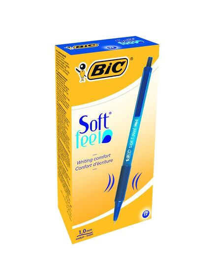 Pix cu mecanism 1.0 mm, albastru, Soft Feel BIC, Culoare: Albastru-[2]