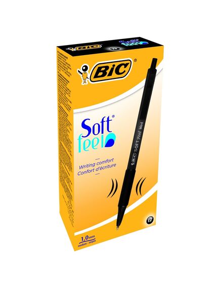 Pix cu mecanism 1.0 mm, negru, Soft Feel BIC, Culoare: Negru-[2]