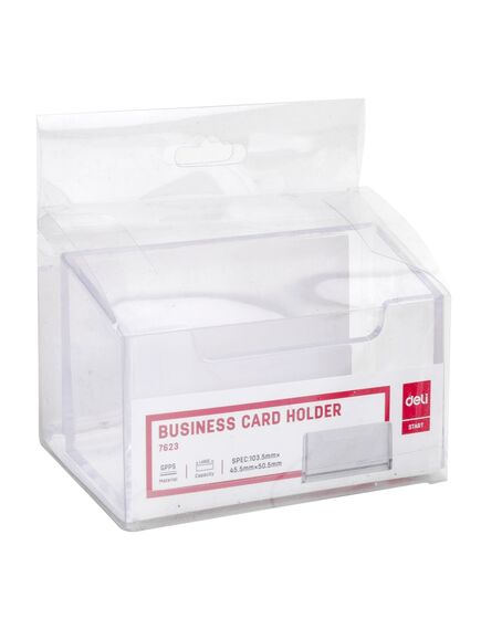 Suport plastic pentru carti de vizita DELI-[2]