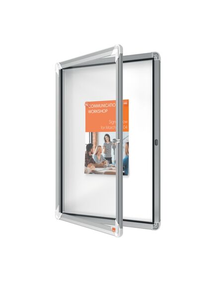 Avizier magnetic pentru interior, 4 x A4, carcasa metalica, NOBO-[4]