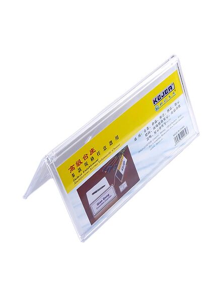 Ecuson prezentare pentru birou, 100 x 200 mm, transparent, KEJEA-[2]