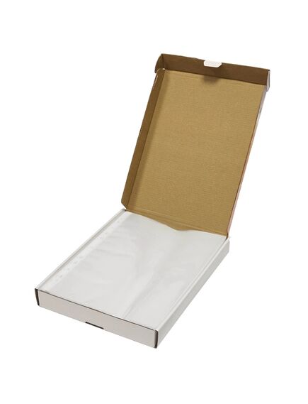 File protectie cristal, A4, 100 microni, 100 buc/set, OPTIMA Premium-[2]
