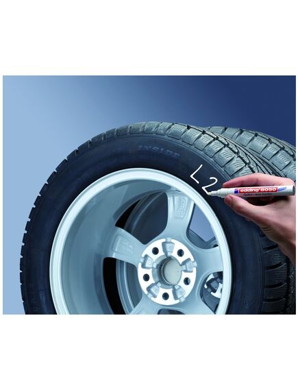 Marker cu vopsea pentru anvelope, 2-4 mm, alb, EDDING 8050-[3]