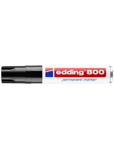 Marker permanent, varf tesit 4-12 mm, negru, EDDING 800, Culoare: Negru-[2]