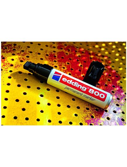Marker permanent, varf tesit 4-12 mm, negru, EDDING 800, Culoare: Negru-[4]