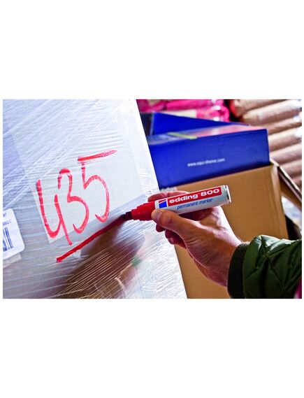 Marker permanent, varf tesit 4-12 mm, negru, EDDING 800, Culoare: Negru-[5]