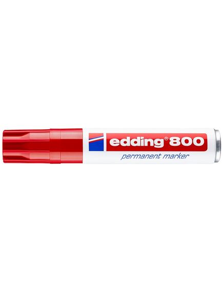 Marker permanent, varf tesit 4-12 mm, rosu, EDDING 800, Culoare: Rosu-[2]