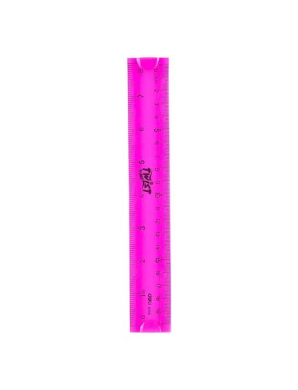 Rigla din plastic flexibila, 20 cm, DELI-[2]