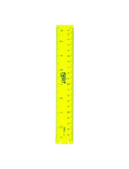 Rigla din plastic flexibila, 20 cm, DELI-[3]