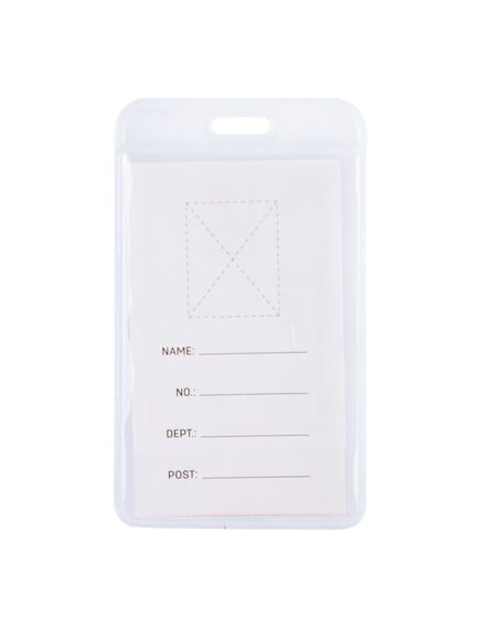 Suport ecuson vertical, cu clips 54x90 mm, DELI-[2]
