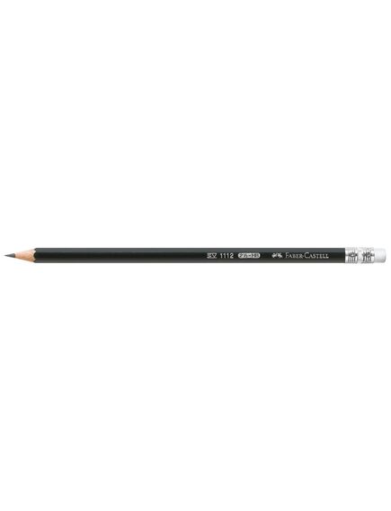Creion grafit HB, cu radiera, 1112 FABER-CASTELL-[2]