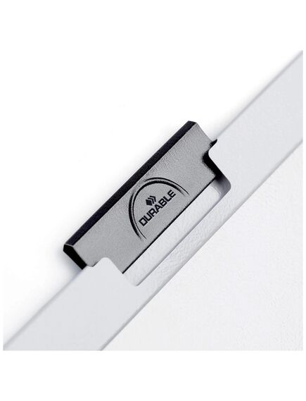 Dosar plastic A4 cu clema pivotanta, 60 coli, negru, DuraClip DURABLE-[3]