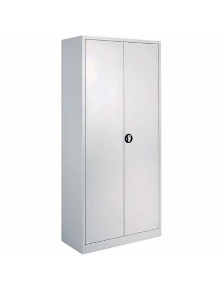Dulap metalic cu usi batante, 4 polite, 92x42x195 cm, gri, CEHA-[2]