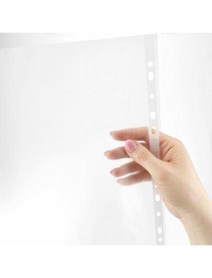 File protectie transparente, 30 microni, 100 buc/set, ECONOMIX-[3]