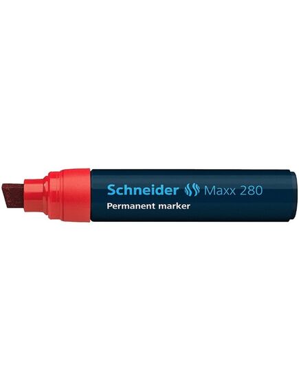 Marker permanent varf tesit, rosu, SCHNEIDER Maxx 280, Culoare: Rosu-[2]