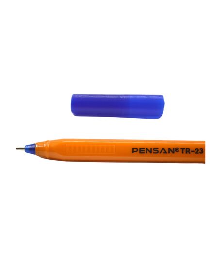 Pix cu capac, varf 1 mm,  albastru, TR-23 PENSAN-[2]