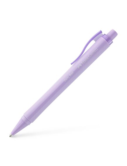 Pix cu mecanism XB Daily FABER-CASTELL, scriere albastra, Culoare corp: lila-[2]
