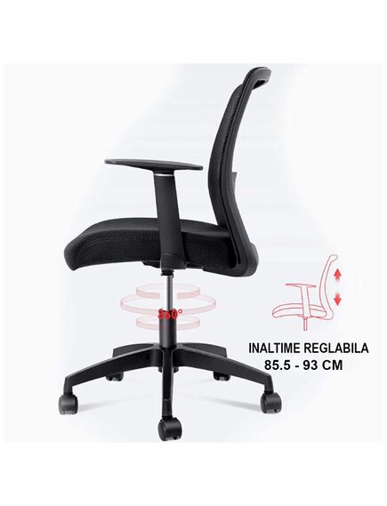 Scaun birou ergonomic, spatar Mesh, 87080 DELI-[3]