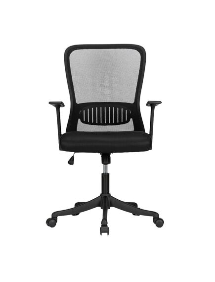 Scaun birou ergonomic, spatar mesh, negru, 4523 DELI-[2]