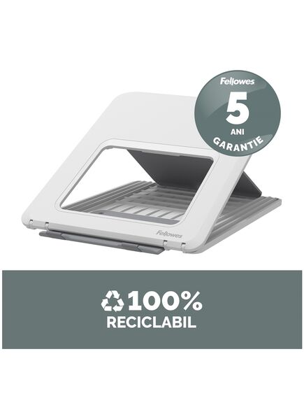 Suport ergonomic pentru laptop, alb, Breyta FELLOWES, Culoare: Alb-[5]