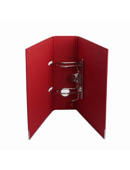 Biblioraft A5 plastifiat PP, 7.5 cm, rosu, OPTIMA, Culoare: Rosu-[2]