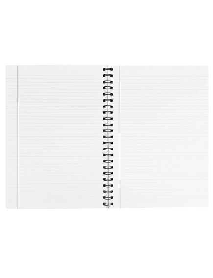 Caiet cu spirala A4, 96 file, coperta carton, dictando, PAPERLAND Black Edition, Liniatura: Dictando-[3]