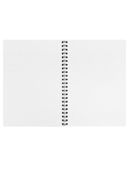 Caiet cu spirala A5, 96 file, coperta carton, matematica, PAPERLAND Black Edition, Liniatura: Matematica-[3]