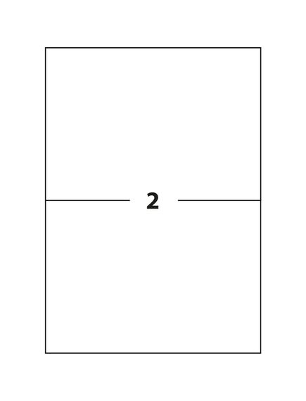 Etichete autocolante albe, 2/A4, 210 x 148mm, 100 coli/top, D.RECT-[2]