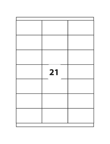 Etichete autocolante albe, 21/A4, 70 x 42.2mm, 100 coli/top, D.RECT-[2]