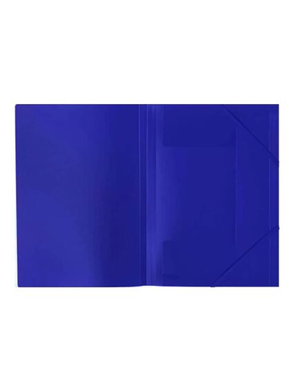 Mapa din plastic cu elastic, A4, albastru, Memoris-Precious, Culoare: Albastru-[2]