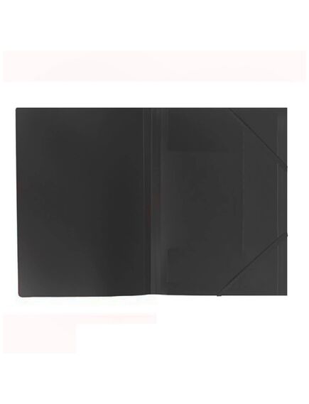 Mapa din plastic cu elastic, A4, negru, Memoris-Precious, Culoare: Negru-[2]