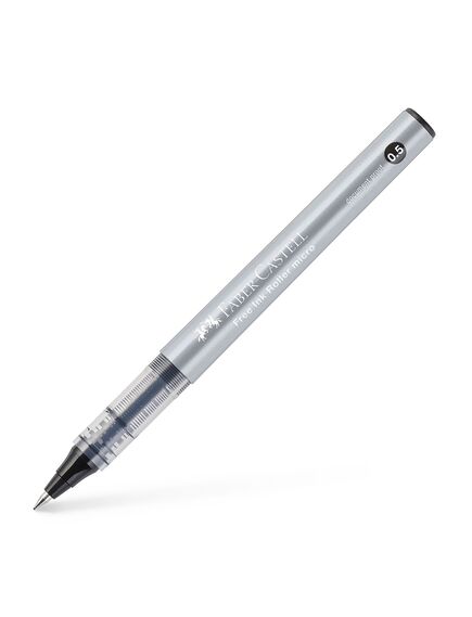 Roller 0.5 mm, negru, Free Ink FABER-CASTELL, Culoare: Negru-[2]