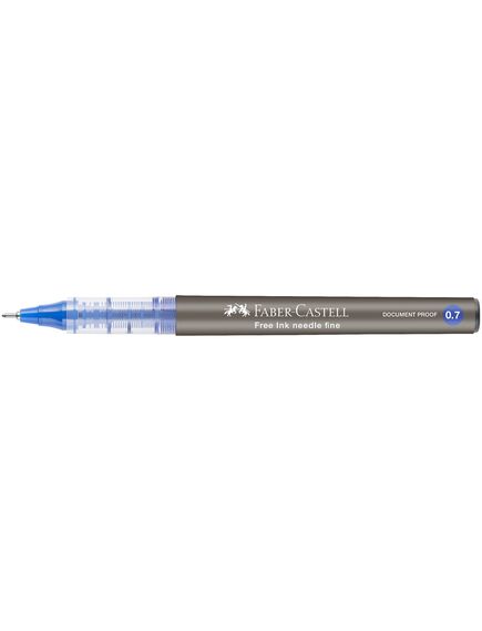 Roller 0.7 mm, varf ac, albastru, FABER-CASTELL Free Ink Needle, Culoare: Albastru-[2]