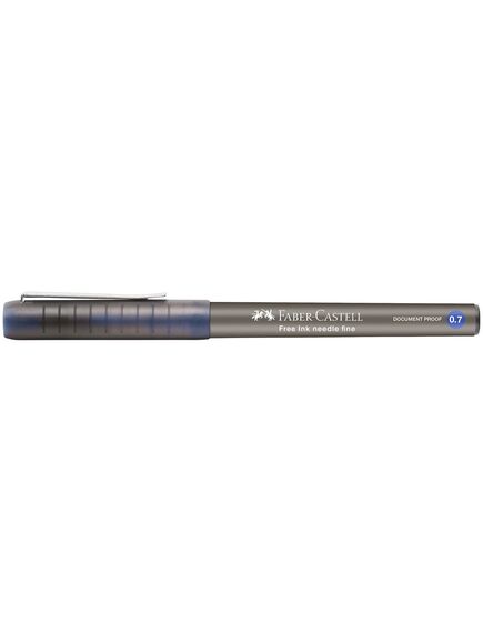 Roller 0.7 mm, varf ac, albastru, FABER-CASTELL Free Ink Needle, Culoare: Albastru-[3]