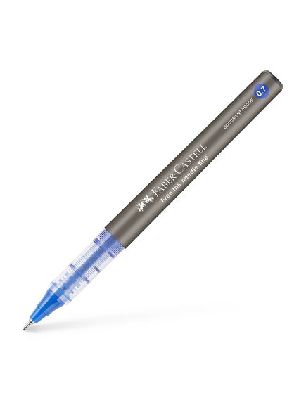 Roller 0.7 mm, varf ac, albastru, FABER-CASTELL Free Ink Needle, Culoare: Albastru-[4]
