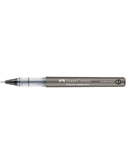 Roller 0.7 mm, varf ac, negru, FABER-CASTELL Free Ink Needle, Culoare: Negru-[2]