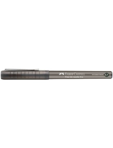 Roller 0.7 mm, varf ac, negru, FABER-CASTELL Free Ink Needle, Culoare: Negru-[4]