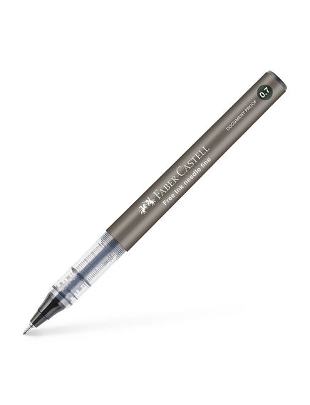 Roller 0.7 mm, varf ac, negru, FABER-CASTELL Free Ink Needle, Culoare: Negru-[3]