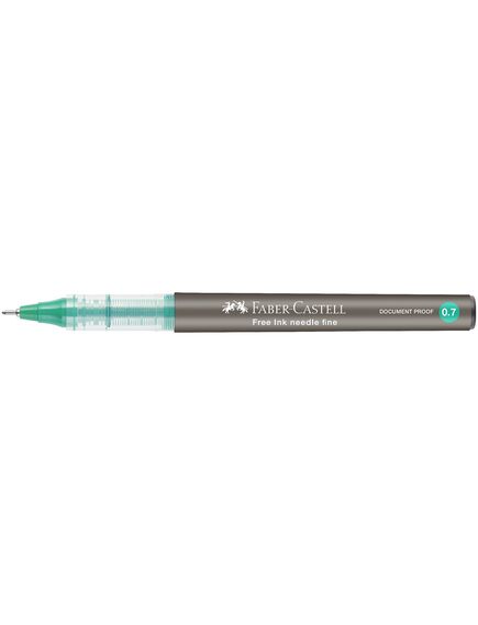 Roller 0.7 mm, varf ac, verde, FABER-CASTELL Free Ink Needle, Culoare: Verde-[2]