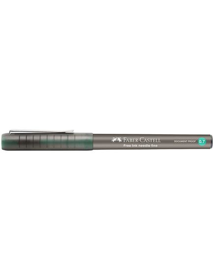 Roller 0.7 mm, varf ac, verde, FABER-CASTELL Free Ink Needle, Culoare: Verde-[4]