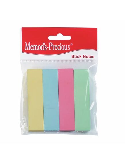 Stick index hartie color 76 x 19 mm, 4 culori, Memoris-Precious-