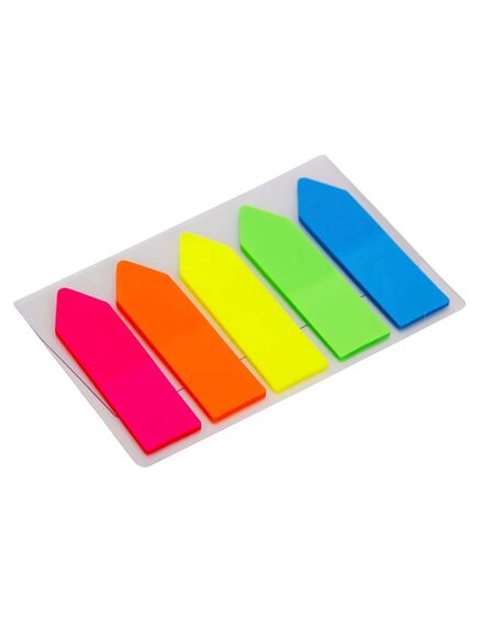 ​Index autoadeziv 45 x 12 mm, 5 culori neon, 125 buc/set, Memoris-Precious-[2]